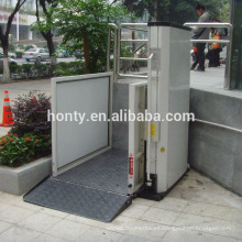 Jinan Hontylift 6 m CE elevador de silla de ruedas hidráulico para una persona para discapacitados